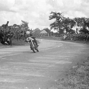 1950 Senior Ulster Grand Prix Print of Geoff Duke on Norton