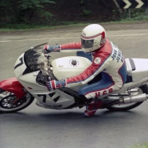 Geoff Johnson at Ramsey Hairpin: 1986 Formula One TT