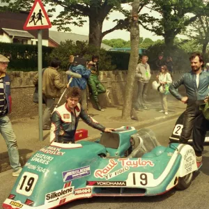 Geoff Rushbrook & Geoff Leitch (Ireson Yamaha) 1987 Sidecar TT