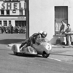 George Auerbacher & Benedik Helm (BMW) 1964 Sidecar TT