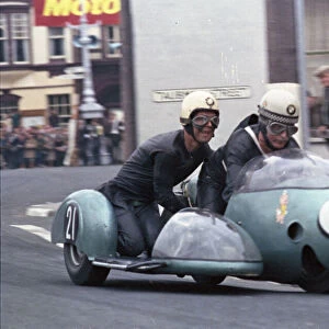 George Auerbacher & Eduard Dein (BMW) 1966 Sidecar TT
