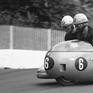 George Auerbacher & Herman Hahn (BMW) 1968 500 Sidecar TT