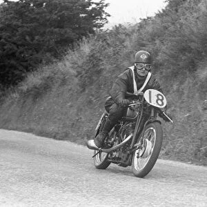 George Longman (Velocette) 1955 Senior Manx Grand Prix
