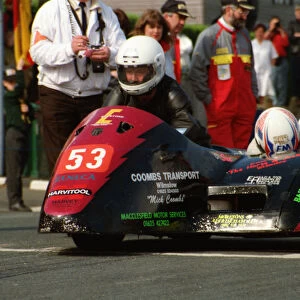 Gerry Flynn & Sue Hinchcliffe (Baker Kawasaki) 1995 Sidecar TT