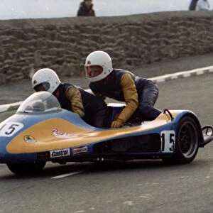 Graham Milton & John Brushwood (Magnum) 1980 Sidecar TT