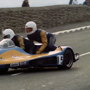 Graham Milton & John Brushwood (Magnum) 1980 Sidecar TT