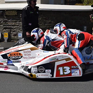 Greg Lambert & Ben McBride (GLR Honda) 2019 Sidecar TT