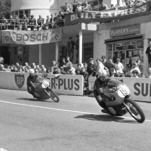 Gustav Havel (Jawa) and Jack Ahearn (Norton) 1964 Junior TT