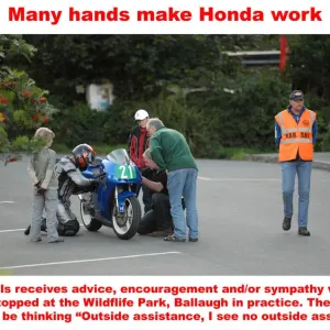 Many hands make Honda work Many hands make Honda work
