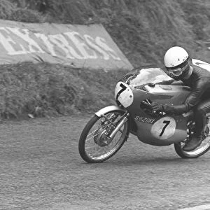 Hans Georg Anscheidt (Suzuki) at Ramsey Hairpin 1966 50cc TT