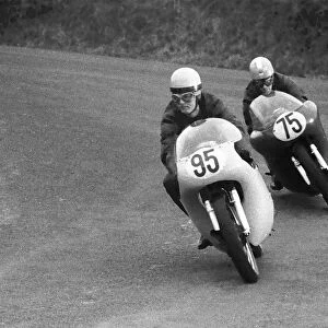 Harold Taylor (Norton) & Pete Elmore (Matchless) 1962 Senior Manx Grand Prix