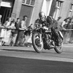 Harry Voice (AJS) 1957 Senior Manx Grand Prix