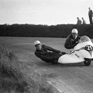 Helmut Fath & Fritz Rudolph (BMW) 1958 Sidecar TT