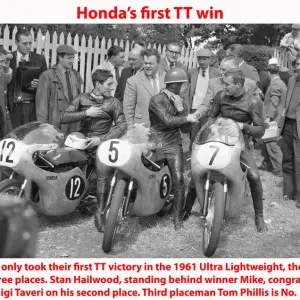 Hondas first TT win Hondas first TT win