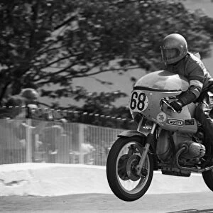 Horst Gluck at Ballaugh Bridge; 1975 Classic TT