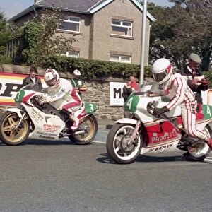 Ian Jones (Yamaha) & John Davies (Padgett spl) 1987 Lightweight Manx Grand Prix