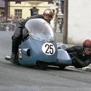 Ian McDonald & H H Walker (Triumph) 1965 Sidecar TT