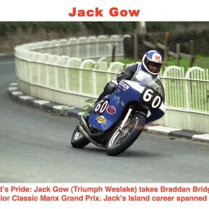 Jack Gow Triumph Weslake 1990 Senior Classic Manx Grand Prix Jack Gow Triumph Weslake 1990 Senior Classic Manx Grand Prix