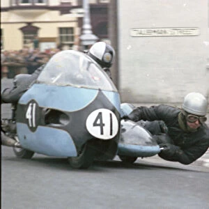 Jack Steer & M J Skevington (Norton) 1966 Sidecar TT