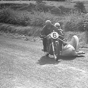 Jacques Drion & Inge Stolle Laforge (Norton) 1953 Sidecar Ulster Grand Prix