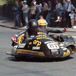 Jacques-Jean Michel & Ansquer Loic (Pro Side Yamaha) 1985 Sidecar TT