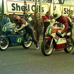 James Rea (EMC) and Andrew Graves (Yamaha) 1986 Junior TT