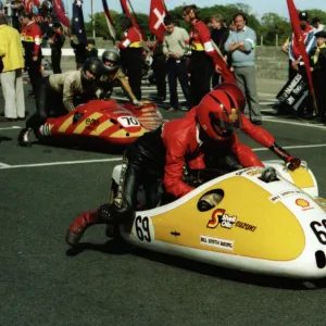 Jed Tennant & Maria Clarke (Suzuki) 1984 Sidecar TT