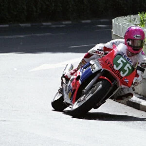 Jim Moodie at Braddan Bridge: 1994 Supersport 400 TT