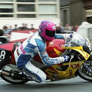 Jim Moodie at Parliament Square: 1993 Supersport 400 TT
