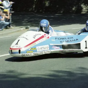 Jock Taylor at Braddan Bridge: 1982 Sidecar Race B