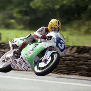 Joey Dunlop at Greeba Bridge: 1992 Junior TT