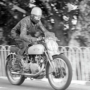John Hodgkin (Vincent) 1950 Senior TT