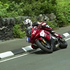 John McGuinness in Stella Maris action, 2004 Junior TT