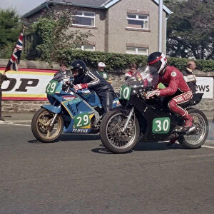 John Phillips (Yamaha) & Andy Basset (Yamaha) 1987 Lightweight Manx Grand Prix
