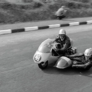 John Sweet & Geoff Beaujeux (Norton) 1965 Sidecar TT