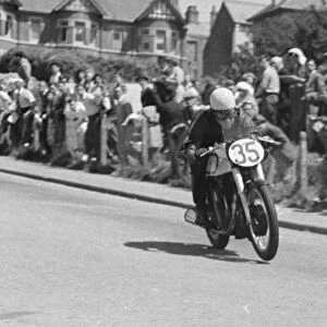 Johnny Lockett (Norton) 1950 Junior TT