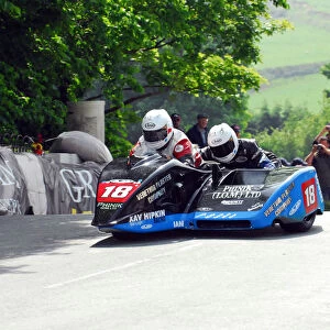 Karl Bennett & Lee Cain (DMR Honda) 2012 Sidecar TT