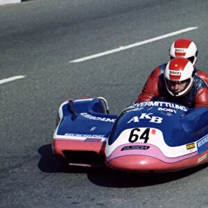 Karl Heinz Plaschke & Waldemar Jager (Busch) 1981 Sidecar TT
