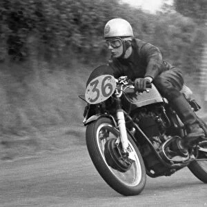 Leo Bury (AJS) 1959 Senior Manx Grand Prix