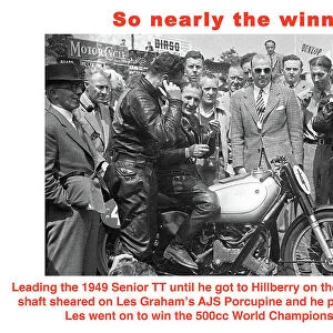 Les Graham AJS 1949 Senior TT Reg Armstrong