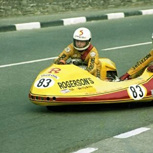 Les Hurst & Eric Amman (Winstanley Suzuki) 1982 Sidecar TT
