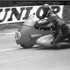 Les Wells & Tony Cook (Norton) 1961 Sidecar TT