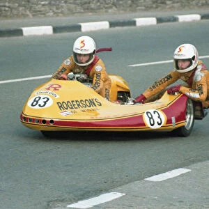 Lesley Hurst & Eric Amman (Winstanley Suzuki) 1982 Sidecar TT