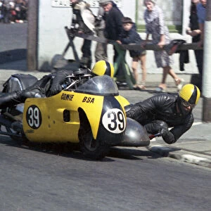 Mac Hobson & Geoff Atkinson (Cowie BSA) 1967 Sidecar TT