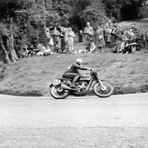 Malcolm Templeton (AJS) at Ramsey Hairpin Malcolm Templeton (AJS) at Ramsey Hairpin