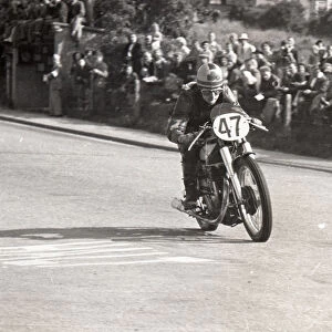 Malcolm Templeton (Norton) 1949 Junior Manx Grand Prix