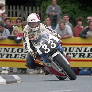Manfred Stengl (Honda) 1990 Supersport 400 TT