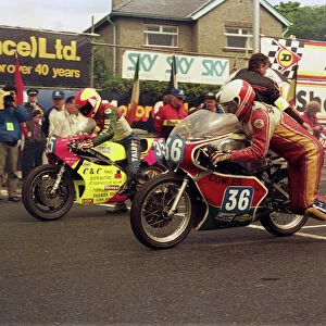 Mark Farmer and Ralph Sutcliffe (Yamaha) 1987 Junior TT