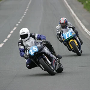 Mark Parrett (Yamaha) and Chris Palmer (Honda) 2003 Junior TT