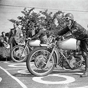 Maurice Cann and Bruno Ruffo (Guzzi) 1949 Lightweight Ulster Grand Prix